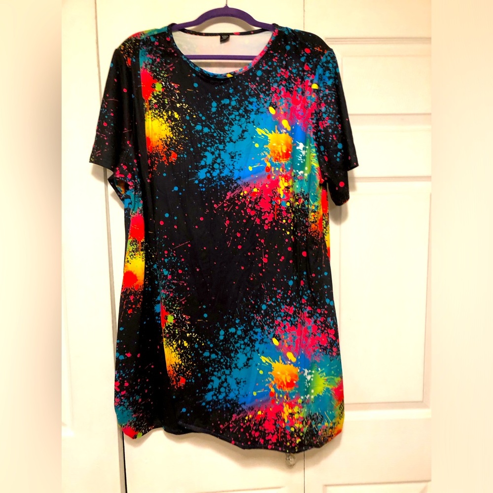 Shein 4X Color Splash Dress